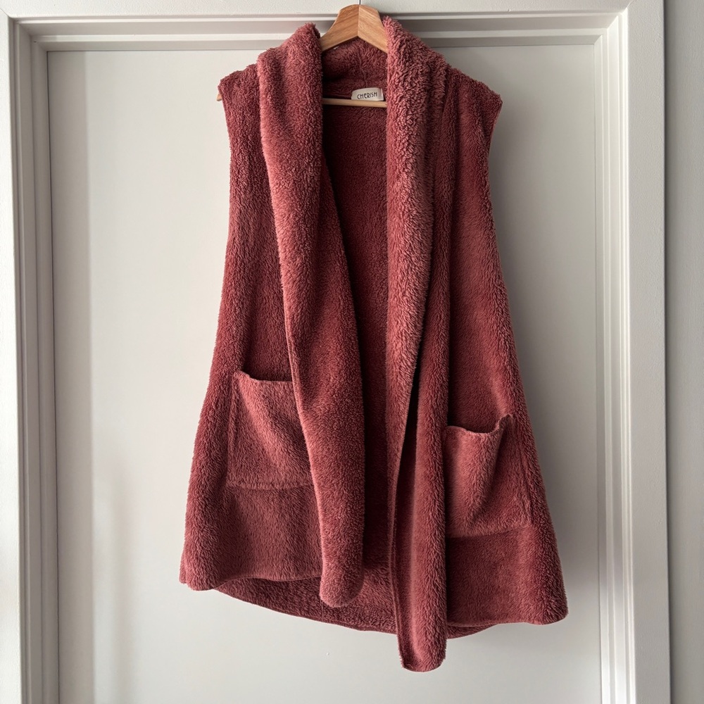 Cherish Fleece Sherpa Vest